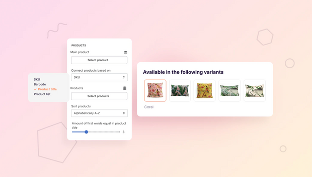 Products are easily linked using SKU, Barcode, or title